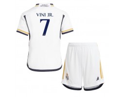 Real Madrid Vinicius Junior #7 Domaci Dres za Dječji 2023-24 Kratak Rukavima (+ kratke hlače)